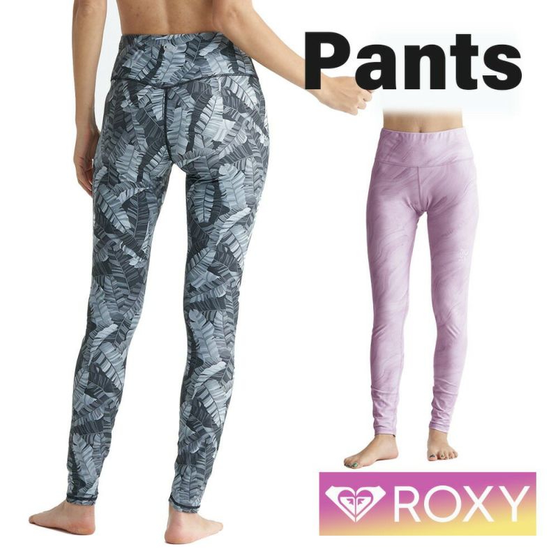 ROXYロキシーPantsレギンスウェットスーツインナーおしゃれかわいいシンプル無地フィットネスジムヨガピラティス30代40代50代ビーチプールRPT241508SPIRITEDLEGGINGS