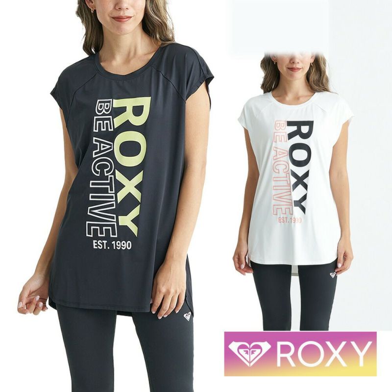 ROXYロキシーTシャツTシャツレディース半袖おしゃれかわいいシンプル無地フィットネスジムヨガピラティス30代40代50代ビーチプールRST241533JOLLY