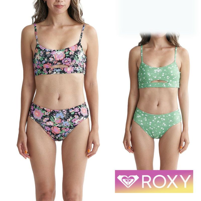 ROXYロキシー水着スイムウェアビキニレディース２ピースハイウェストセパレートおしゃれかわいい30代40代50代ビーチプールRSW241001TOTHESUN