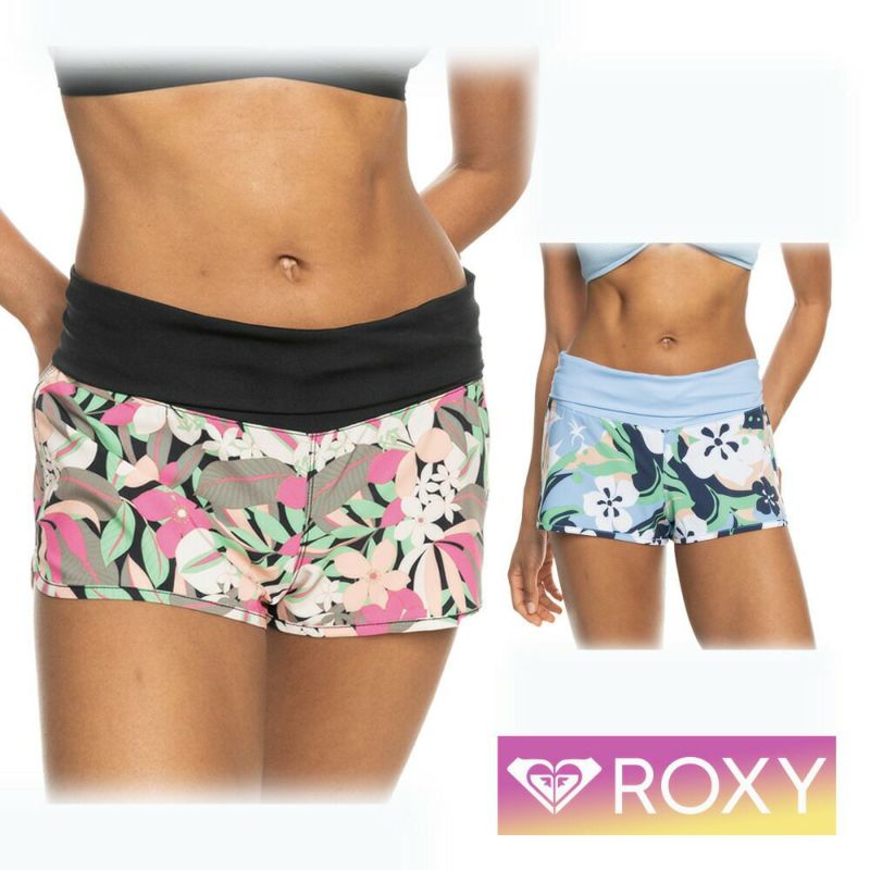 ROXYロキシーボードショーツサーフパンツショートパンツパンツレディースショート丈体型カバーカバーアップ水陸両用30代40代50代プールGRJBS03063ENDLESSSUMMERPRINTEDBS