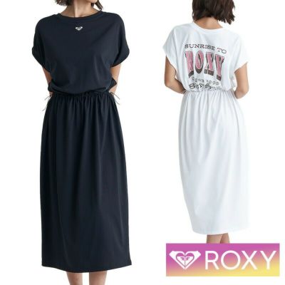 ROXY ロキシー ラッシュガード かわいい レディース uvガード uvカット ワンピース 体型カバー カバーアップ 水陸両用  プール RLY242046 SUNRISE TO SUNSET DRESS