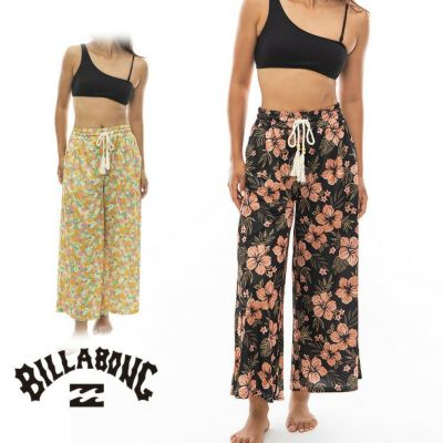 BILLABONG ビラボン レディース 花柄 花柄パンツ パンツ ロングパンツ サーフブランド  おしゃれ かわいい BE013870 UTILITY EASY LONG PANTS