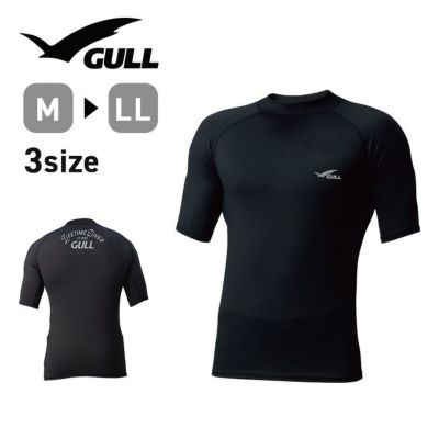 肌のシミ・シワを防ぐ<br>ラッシュガード GULL ガル GW-6524A UPF50 メンズ UVカット