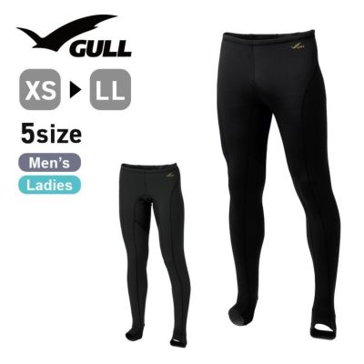 発熱インナーパンツ<br>ラッシュガード GULL ガル GW-6522A 蓄熱 保温 ユニセックス WarmdArt