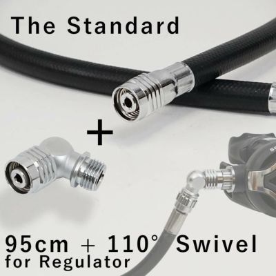 レギュレーター ホース 95cm The Standard ザ・スタンダード ダイビング アクセサリー パーツ 【LP95cm-110adpt】 アゴ楽 あごらく