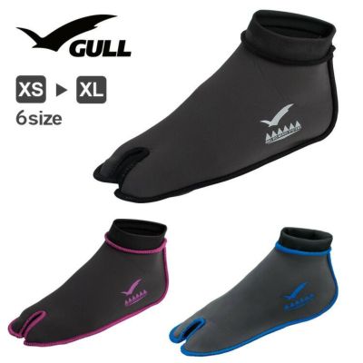 2mm 足袋タイプ<br>フィンソックス GULL/ガル GULLフィンソックス 男女兼用 足袋型