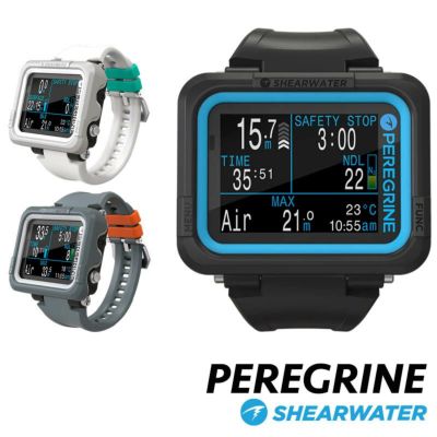 ダイブコンピューター SHEARWATER シェアウォーター シアーウォーター PEREGRINE USB充電 ダイビングコンピューター Bluetooth スマホ連携 ログ アプリ対応