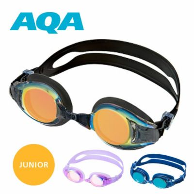 AQA ウォーターランナー キッズミラー KM-1639 スイミングゴーグル キッズ ユニセックス ゴーグル 水泳ゴーグル