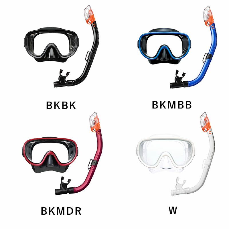 リーフツアラー シュノーケルセット 2点 マスク＆ドライスノーケル 大人用2点セット RC9107