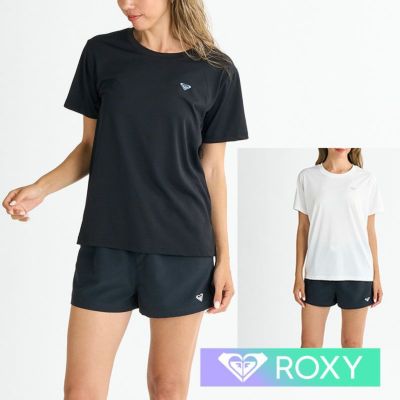 ROXY ロキシー ラッシュガード レディース 半袖 Tシャツ ラッシュTシャツ HISTORICAL LOGO RLY251037 水陸両用 体型カバー UVカット 水着 サーフ サーフィン ブランド