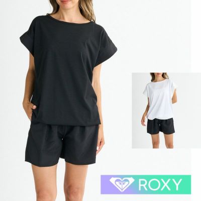 ROXY ロキシー ラッシュガード レディース 半袖 Tシャツ ラッシュTシャツ GRAN CANARIA RLY251053 水陸両用 UVカット 水着 サーフ サーフィン ブランド
