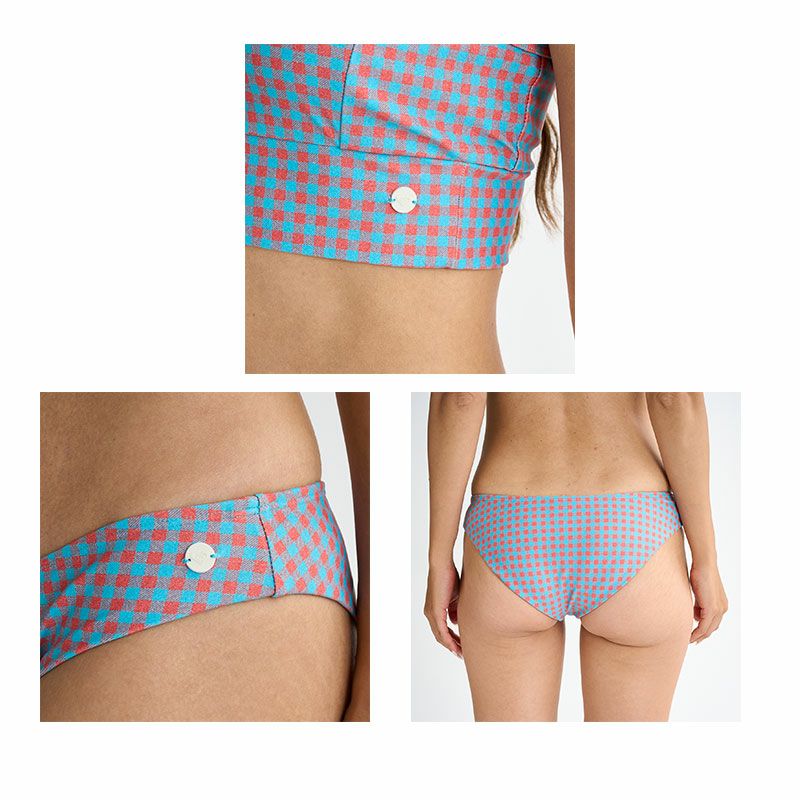 ROXY ロキシー 4点 セット ビキニ ビーチウェア トップス ロングパンツ ROXY 水着 4点セット レディース ロキシー PICNIC GINGHAM