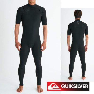 QUIKSILVER クイックシルバーウェットスーツ 2mm メンズ シーガル HIGHLINE 2/2 CZ SEAGULL QWT251702 ウエットスーツ  チェストジップ 半袖 サーフ サーフィン ブランド