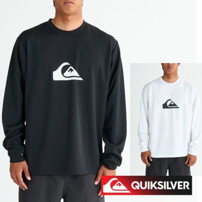 QUIKSILVER クイックシルバーラッシュガード長袖 メンズ Tシャツ ラッシュT COMP LOGO LS QLY251016 速乾 UVカット ストレッチ プルオーバー フード無し 体型カバー ラッシュTシャツ
