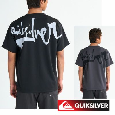 QUIKSILVER クイックシルバーラッシュガード 半袖 メンズ Tシャツ ラッシュT IMPAIRED LOGO SS QLY251019 速乾 UVカット ストレッチ プルオーバー フード無し 体型カバー ラッシュTシャツ
