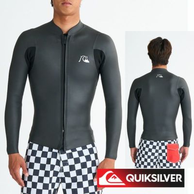 QUIKSILVER クイックシルバーウェットスーツ 2mm メンズ ジャケット タッパー EVERYDAY SESSIONS 2.0 FZ LS JKT QWT251707 ウエットスーツ フロントジップ スキン サーフ サーフィン ブランド