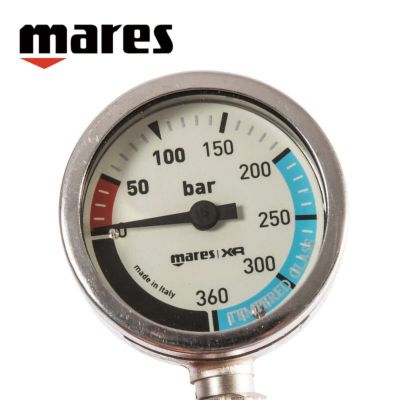 マレス MARES SPG 52 60cm ホース 残圧計 シングルゲージ ラバーホース インスツルメント サイドマウント テクニカルダイビング テックダイブ ダイビング 重器材 重器材