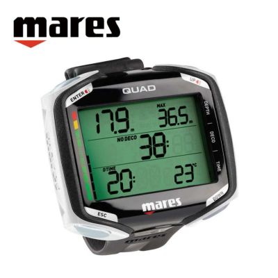 マレス MARES クアッド ダイブコンピューター リストタイプ 国内正規品 大画面 バッテリーユーザー交換可能 QUAD ダイビング ダイコン