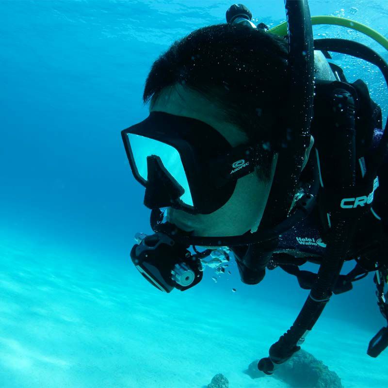 M1Frameless-TechSQUARECLASSIC/ダイビングマスクM1-GT03FB