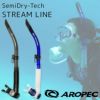 S1 SemiDry-Tech STREAMLINE / ダイビングスノーケル SJ-1V-HF15-TOP-S1