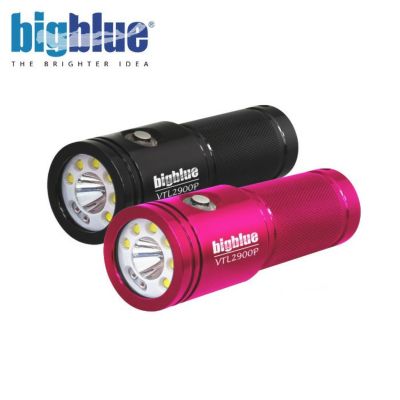 水中ライト Bigblue/ビッグブルー  【VTL-2900P】LED 高演色 拡散光 ワイド スポット 兼用 4段階調光 赤色光 SOS点滅 防水 耐圧 耐腐食 アルミ 軽量 ダイビング
