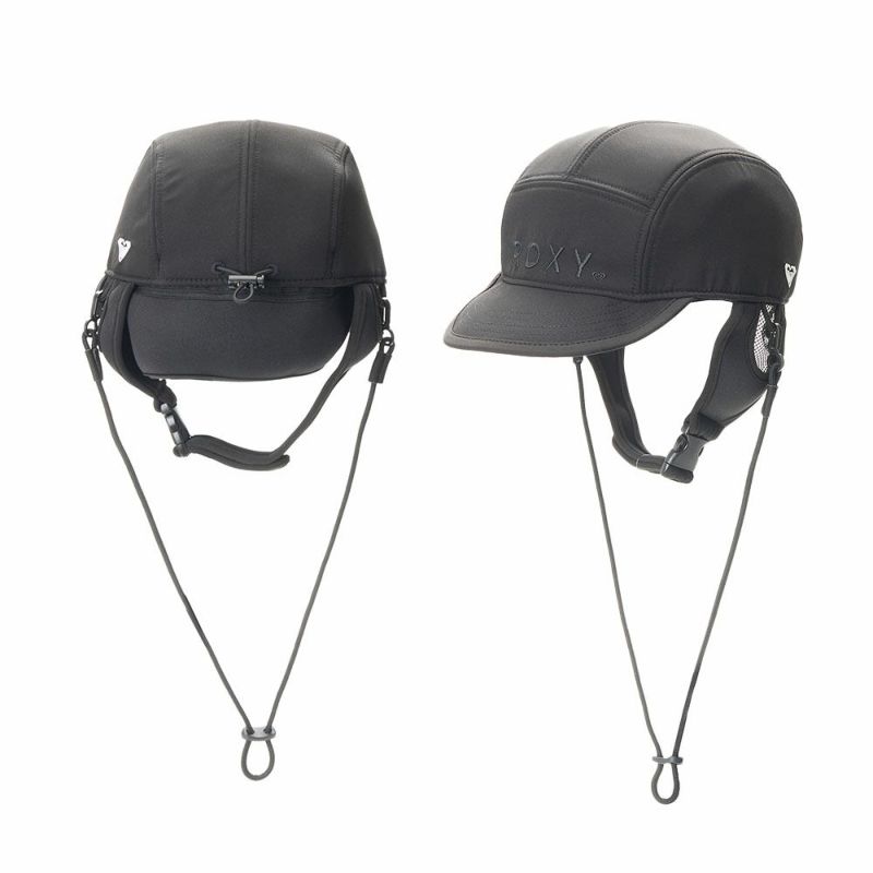 ロキシーサーフキャップレディース防寒冬用ネオプレン撥水耳当て付きあご紐付きサイズ調整可保温防風帽子サーフィンダイビングシュノーケリングSUPマリンスポーツ海外旅行ROXYMOROCKINVIBESSURFCAP