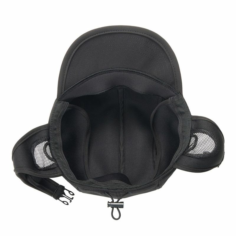 ロキシーサーフキャップレディース防寒冬用ネオプレン撥水耳当て付きあご紐付きサイズ調整可保温防風帽子サーフィンダイビングシュノーケリングSUPマリンスポーツ海外旅行ROXYMOROCKINVIBESSURFCAP